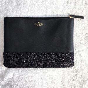 Kate Spade Glitter Cosmetic Bag
